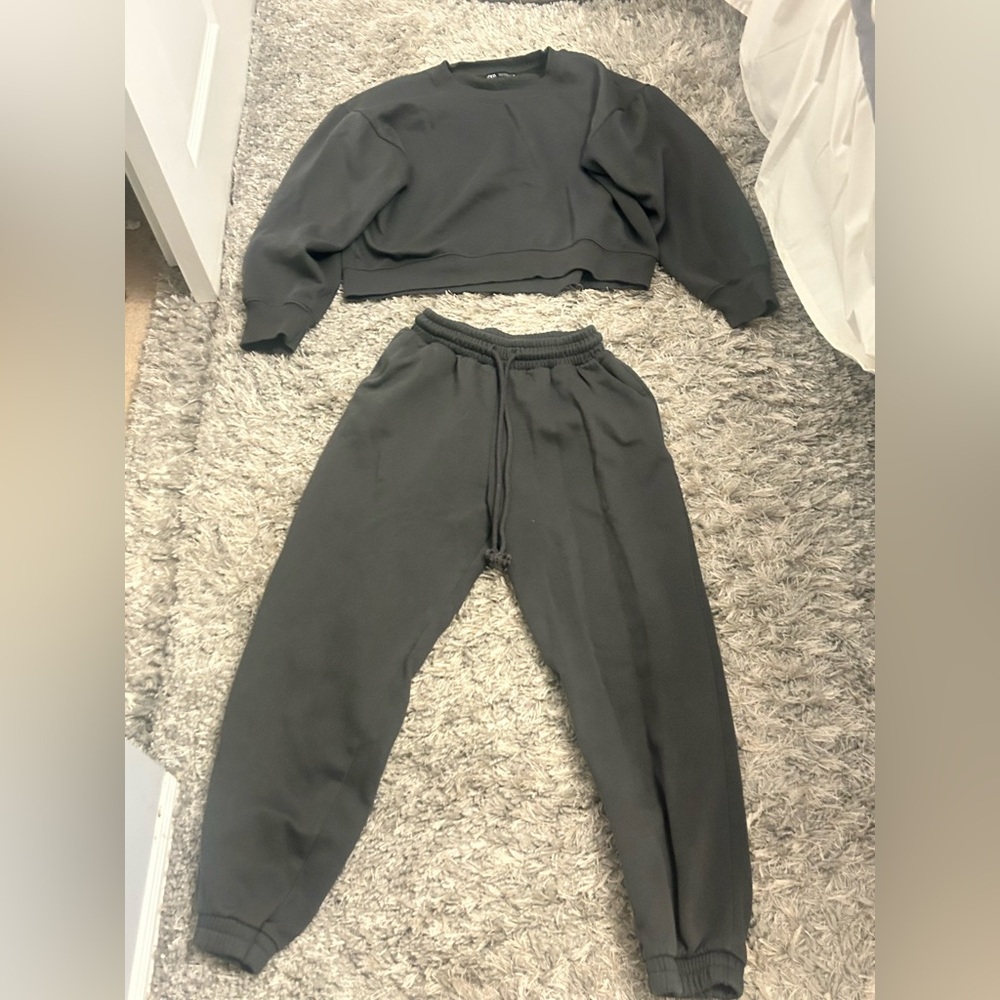 Zara Charcoal Grey Set